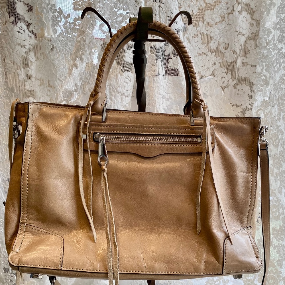 REBECCA MINKOFF TAN LEATHER SACHEL LEATHER  BAG  SAKS 5th Ave